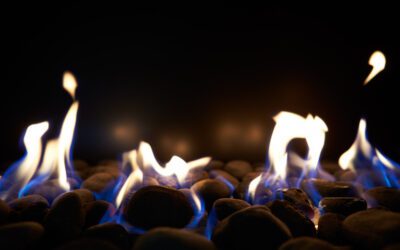 What uses most gas central heating or gas fire?