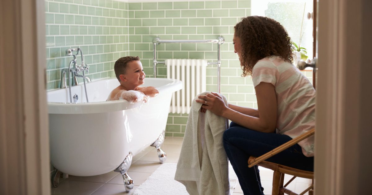 Mother And Son Having Fun At Bath Time Together | The Ultimate Guide to Bath Installations in Your Home