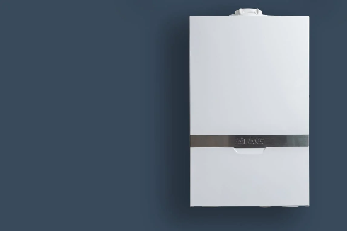 Boiler on dark background - Plumber Leicester
